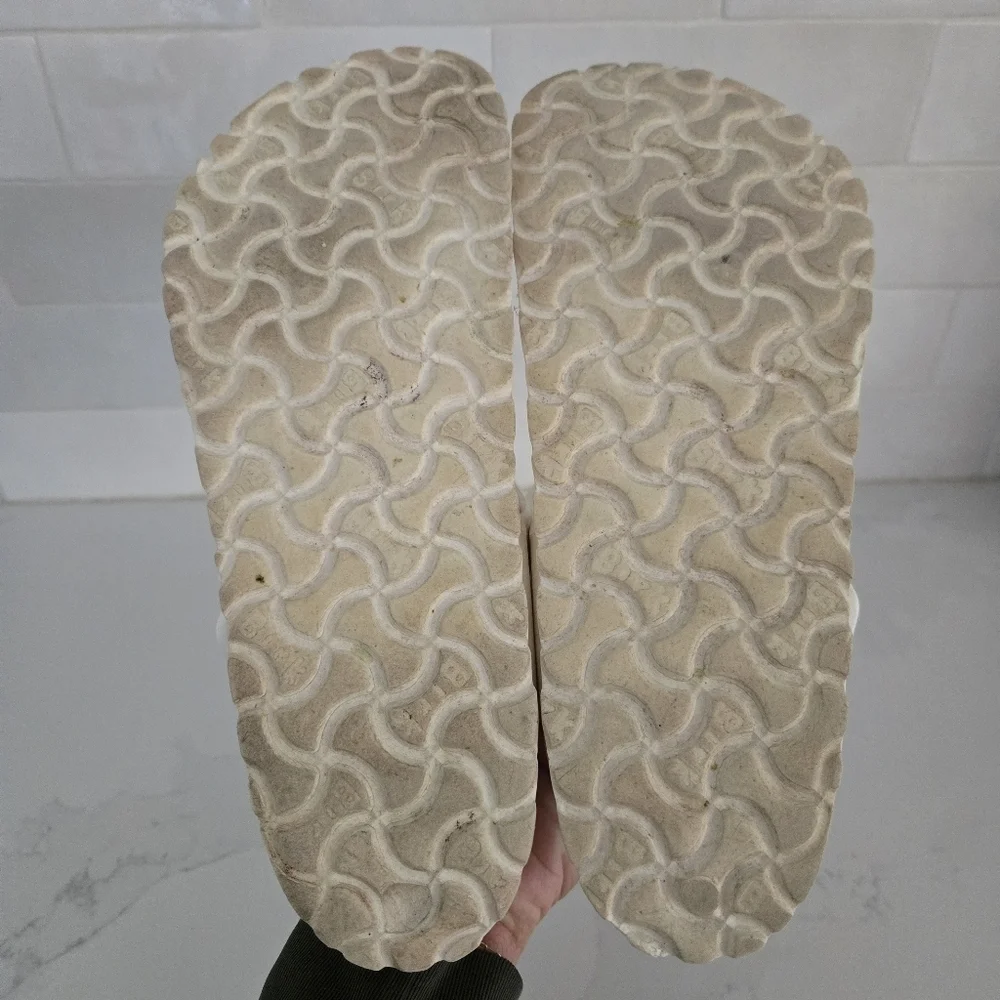 Birkenstock Essentials Gizeh Footbed Thong Slip-on Sandals Foam Light White 37